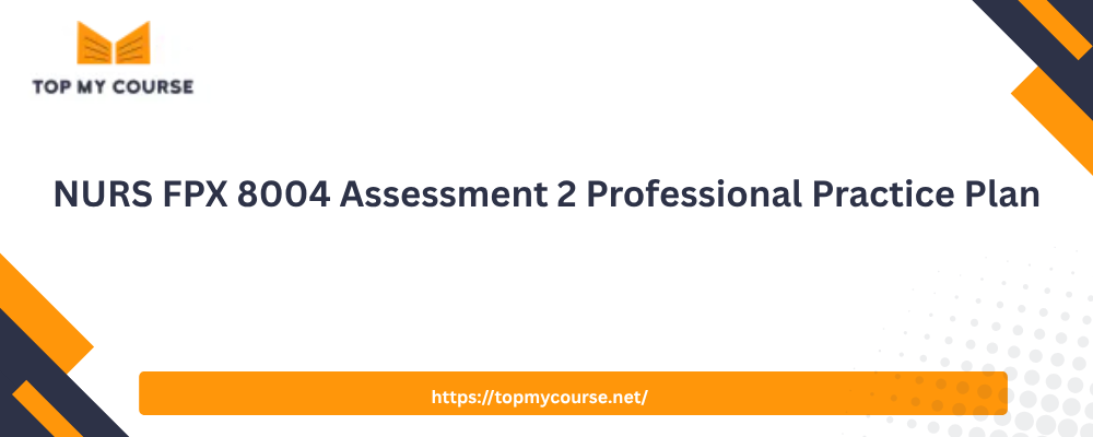 NURS FPX 8004 Assessment 2 Professional Practice Plan