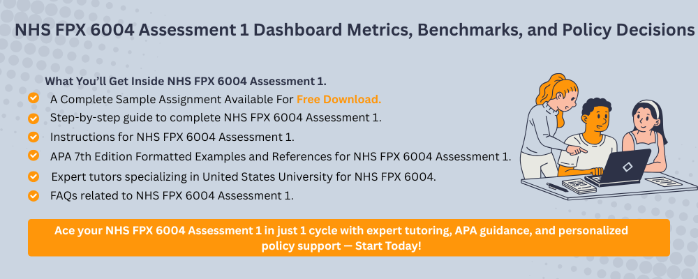 NHS FPX 6004 Assessment 1